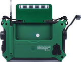 Kaito KA500 Voyager Solar Crank Emergency Weather Alert Radio with Adapter, Green