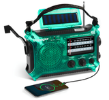 Kaito KA500 AM FM Shortwave Dynamo Solar Crank Emergency Weather Radio Green
