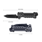 Kaito Voyager Survivor 3” Survival Knife with Crank Dynamo Arc Ignition Fire Starter Waterproof Handle Multi-Tool Design for Camping Emergency Self-Defense
