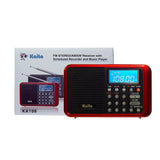Used Kaito KA108 AM FM Shortwave Radio with MP3 Player and Radio Recorder