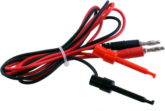 Tekpower TL18 Banana Plugs to Minigrabbers Test Leads, 38 Inches, 2 Sets per Pack