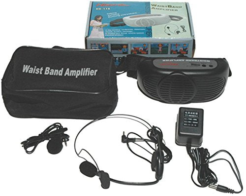 Hisonic HS116 7-Watt Waistband Voice Amplifier, Black