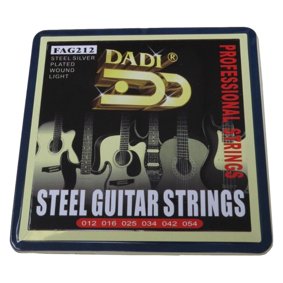 Steel Silver Plated Wound Light Guitar Strings FAG212