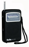 Kaito KA210 Pocket AM/FM NOAA Weather Radio, Black