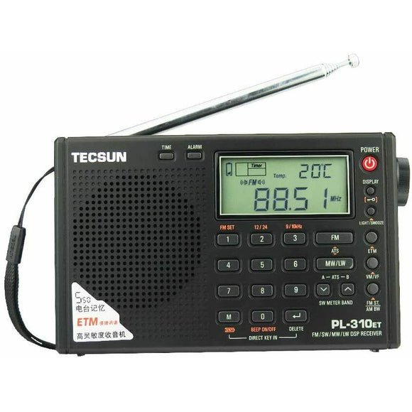 Tecsun PL310ET FM Stereo/SW/MW/LW World Band PLL DSP Radio