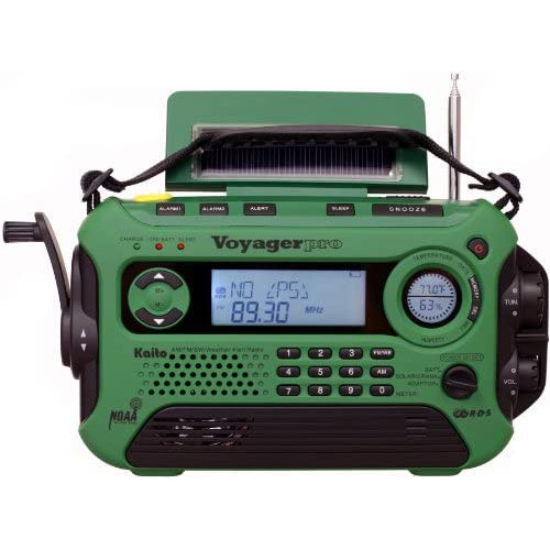 Kaito KA600 Digital Solar AM/FM/LW/SW Emergency Radio - Green