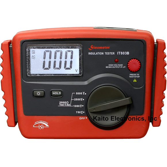 Sinometer IT-803B Digital Insulation Tester, 200 GOhm Maximum