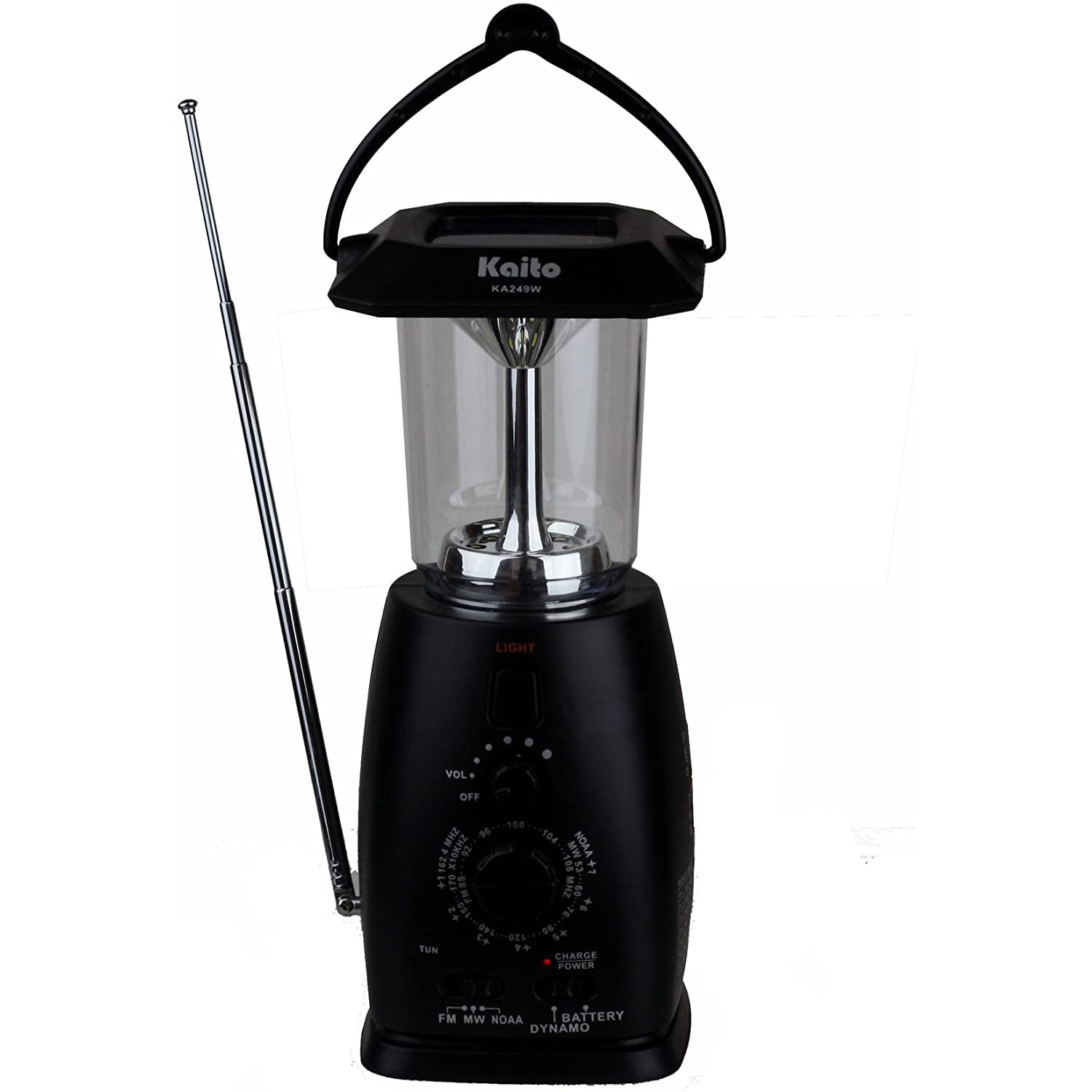 Kaito KA249W Solar Crank LED Camping Lantern with AM FM NOAA