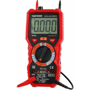 Tekpower TP19C True RMS AC/DC 10A Digital Multimeter with NCV and Flashlight