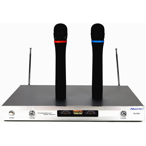 Hisonic HS2300 Wireless Microphone System with 2 Handheld Microphone