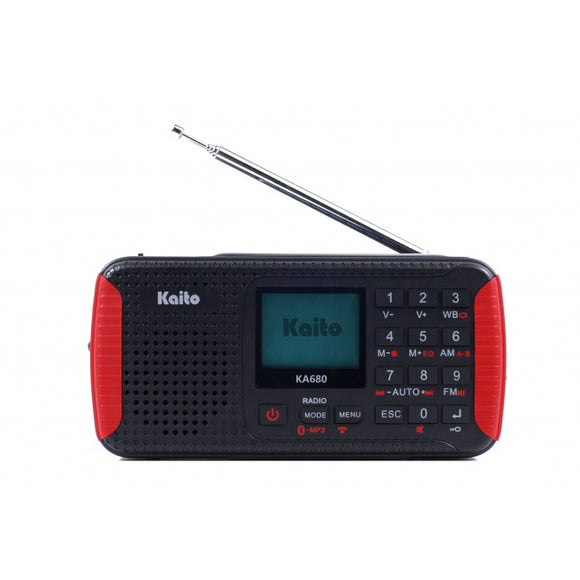 Kaito KA680 Pocket Digital AM/FM NOAA Weather Emergency Radio with Location-Specific Public Emergency Alert, Bluetooth, MP3 Player & Recorder