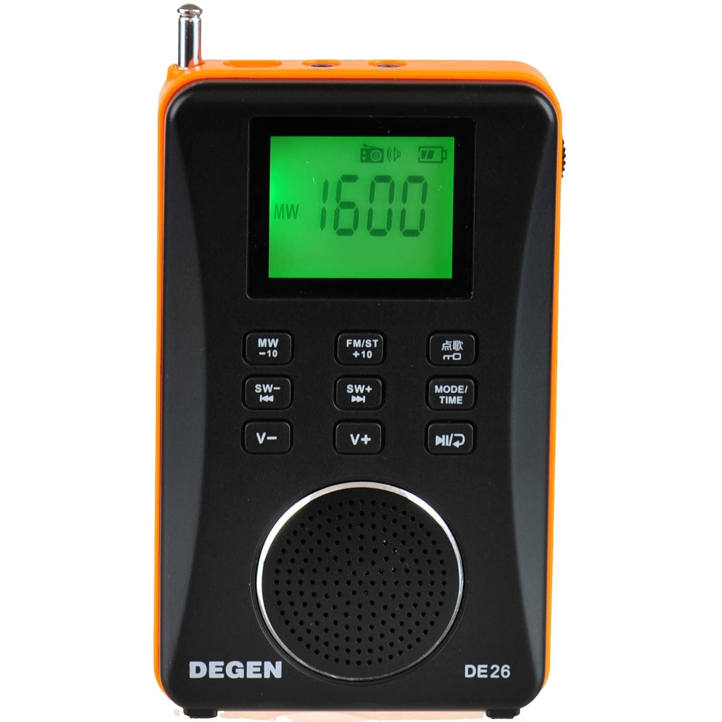 DV Tech DV-1721AC Mini-radio, AC/DC, 3 strepen, AM/FM/SW DV Tech DV-1721AC Mini-radio, AC/DC, 3 strepen, AM/FM/SW