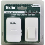 Kaito KA112 Plug-in Digital Battery-free Wireless Doorbell with Self-powered Pushbutton and 38 Selectable Ring Tones