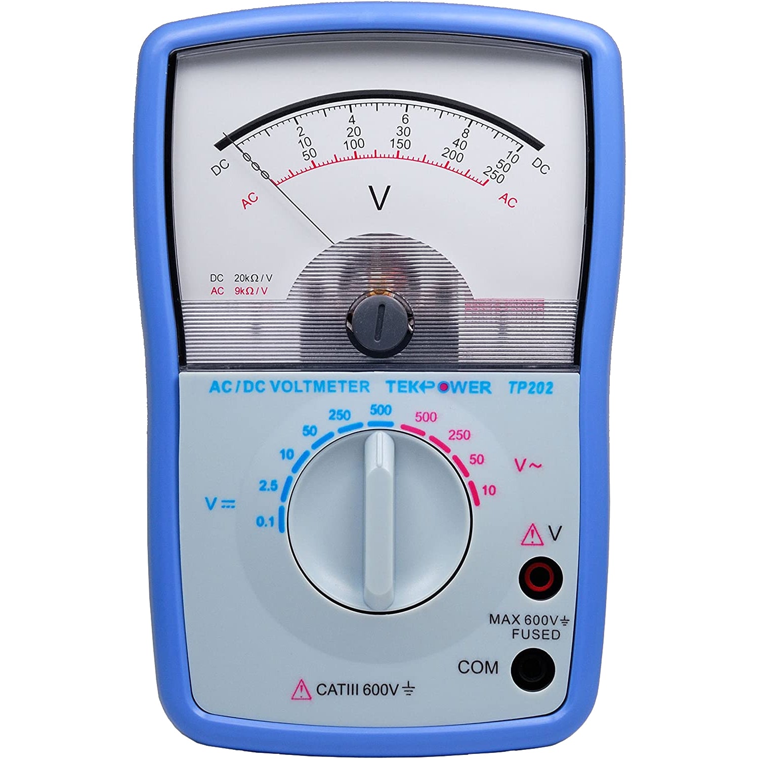 Tekpower TP202 AC/DC 10-range Analog Voltmeter – Kaito Electronic Inc