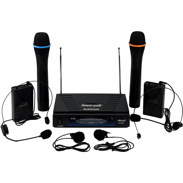 Hisonic HS223 Digital Smart Home Karaoke Sound Mixer Dual UHF