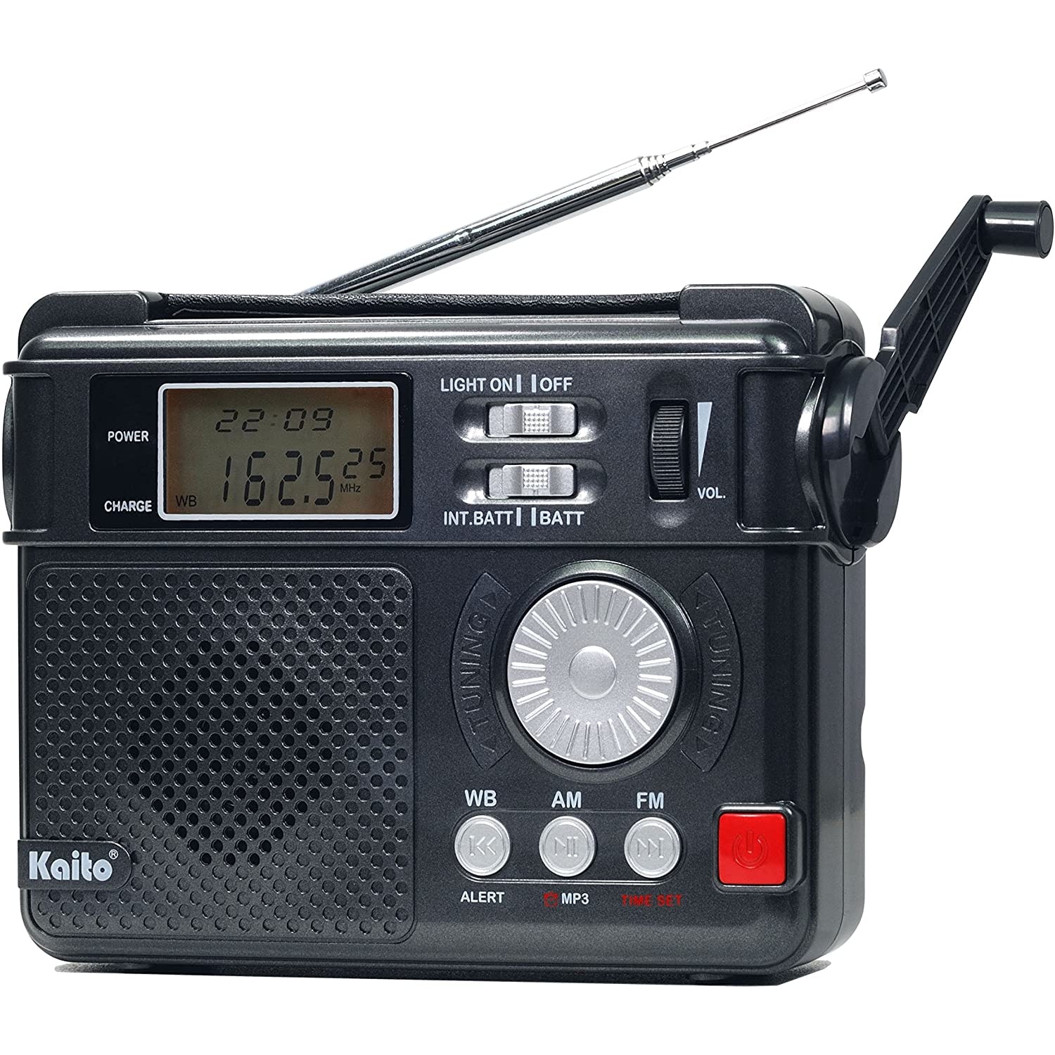 Kaito KA2031 AM/FM NOAA Wearther Radio con temporizador de alerta y  sueño/despertador