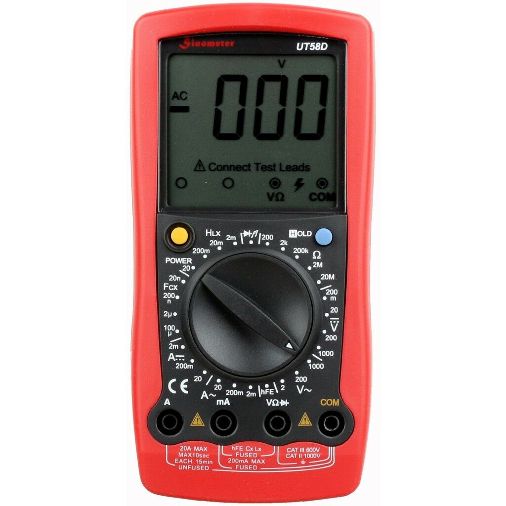 Sinometer UT58D Digital Volt Inductance Multimeter DMM Tester – Kaito ...