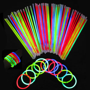 Kaito 8" Glow Light Stick Bracelets Necklaces Mixed Color