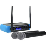 Hisonic HS8287-HH Dual VHF Wireless Microphone System (2 Handheld Mics)