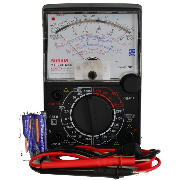 Tekpower 8-Function 19-Range Analog Multimeter, YX360-TRE-B