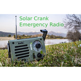 Kaito KA380 Solar Crank AM FM Emergency Weather Radio with Flashlight