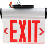 Kaito GSEL-200SR LED Edge-Lit Exit Sign with Backup Rechargeable Battery and Adjustable Panel, UL Listed