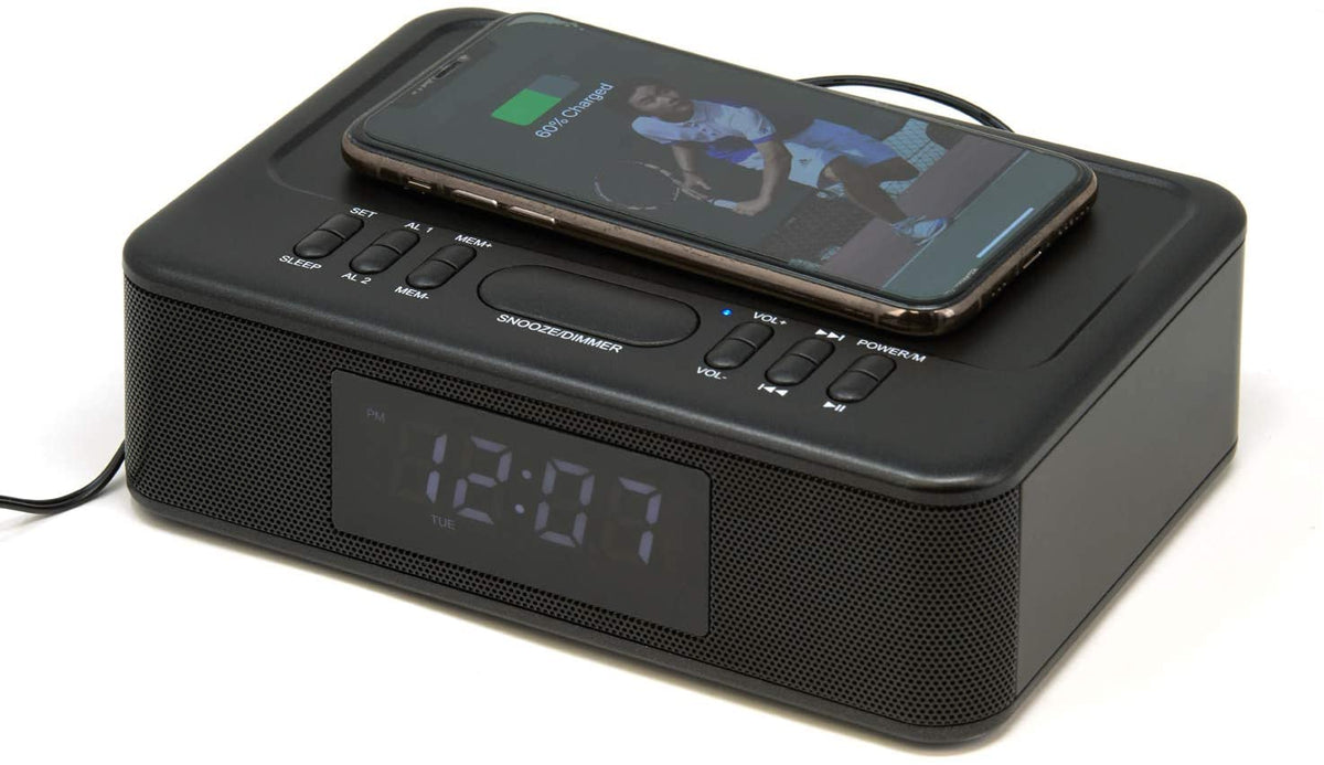 Kaito KA718 Voyager Home Bedside Alarm Clock Radio with Bluetooth Spea