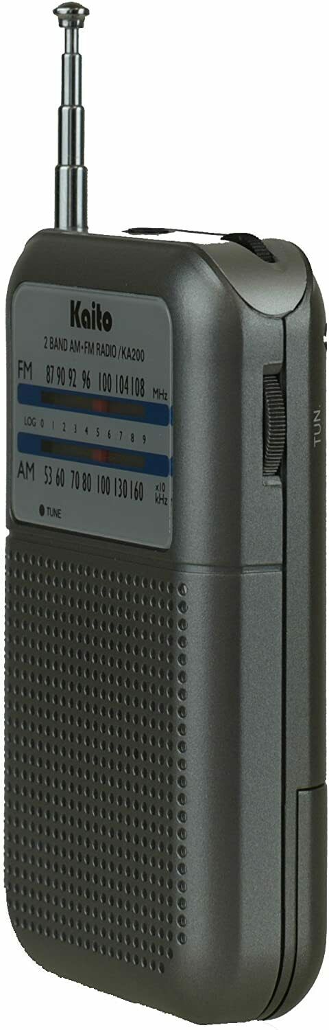 Kaito KA200 Pocket AM/FM Radio Receiver Sliver – Kaito Electronic Inc
