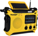 Kaito KA500L 4-Way Powered Emergency AM/FM/SW NOAA Weather Alert Radio with Solar Dynamo Crank Flashlight - Yellow