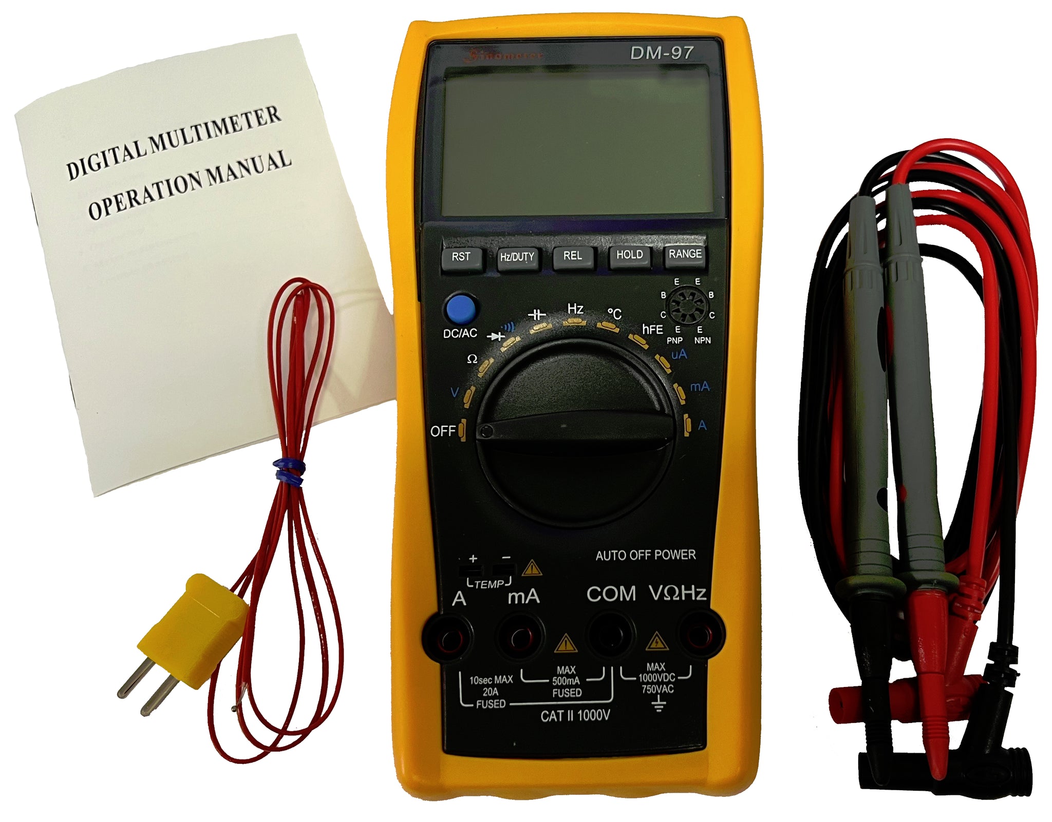 Sinometer Ruzgar Sinometer DM97 Digital Multimeter – Kaito Electronics Inc