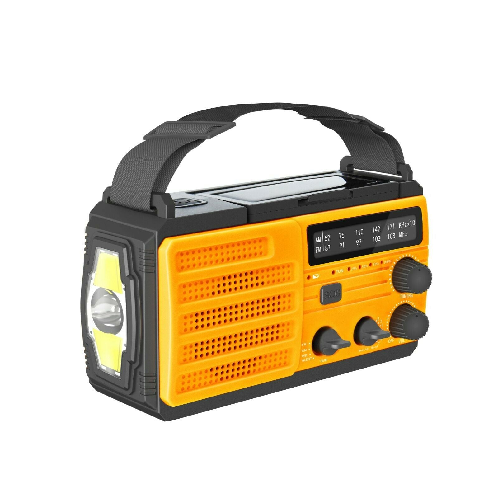 Kaito V3 AM/FM Weather Radio Solar Hand Crank Radio with 4000mAh
