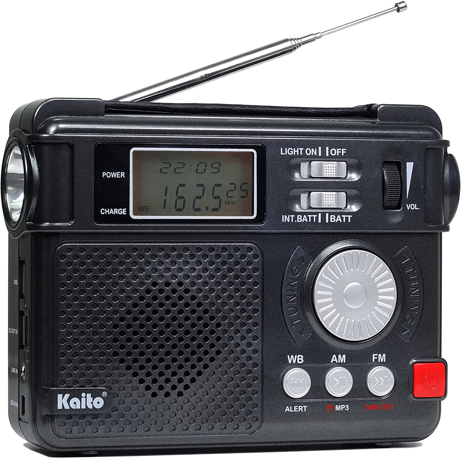 IAKAEUI Radio FM Portátil Visualización de la Hora y Ajuste de Alarma,  Pantalla LED, Batería Recargable Transistores Radios Pequeñas : :  Electrónica