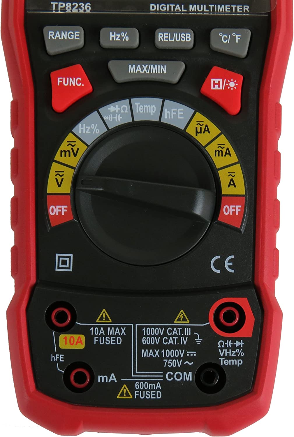 Tekpower TP8236 True RMS USB Digital Multimeter AC/DC Voltage