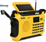 Kaito KA700 AM FM NOAA Weather Radio Recorder Bluetooth Dynamo & Solar - Yellow