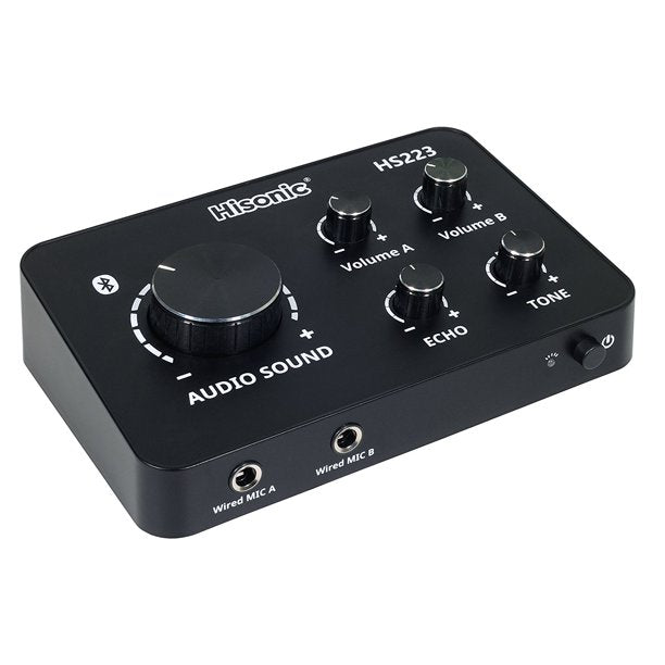 Hisonic HS223 Digital Smart Home Karaoke Sound Mixer Dual UHF