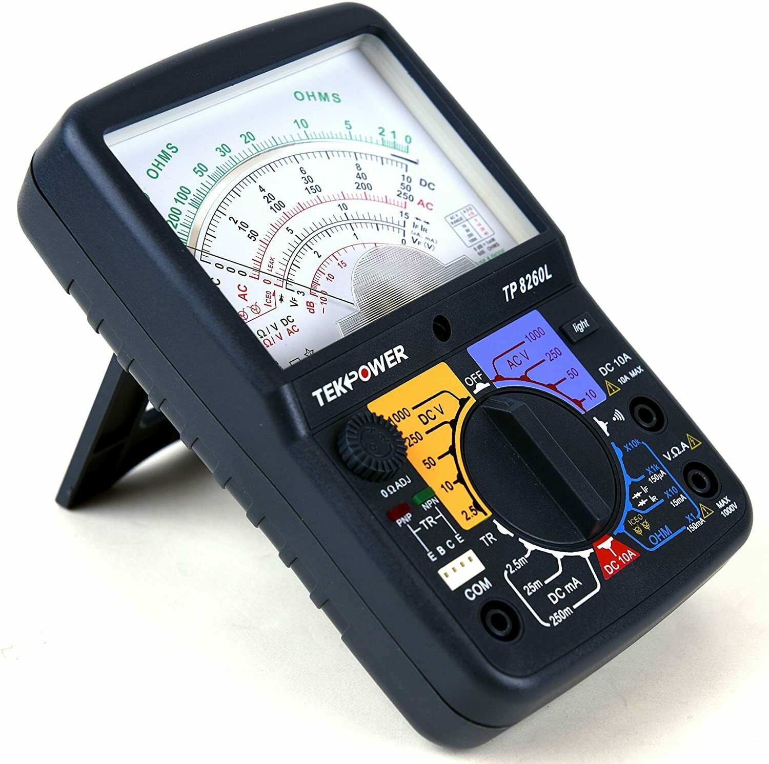 Tekpower TP8260L Analog Multimeter With Back Light, and Transistor