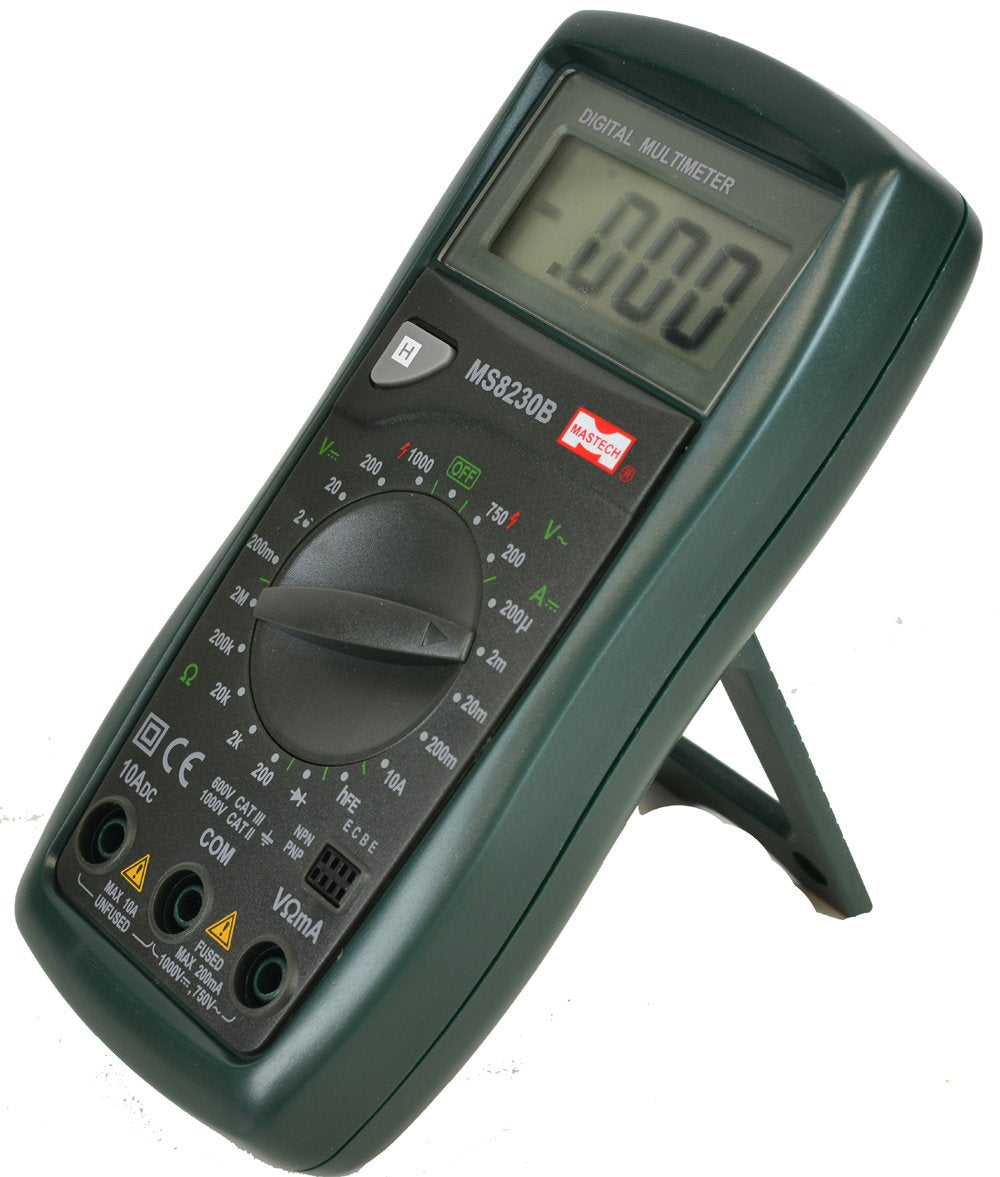 Mastech MS8230B 19-Range Digital Multimeter with Diode and Transistor ...