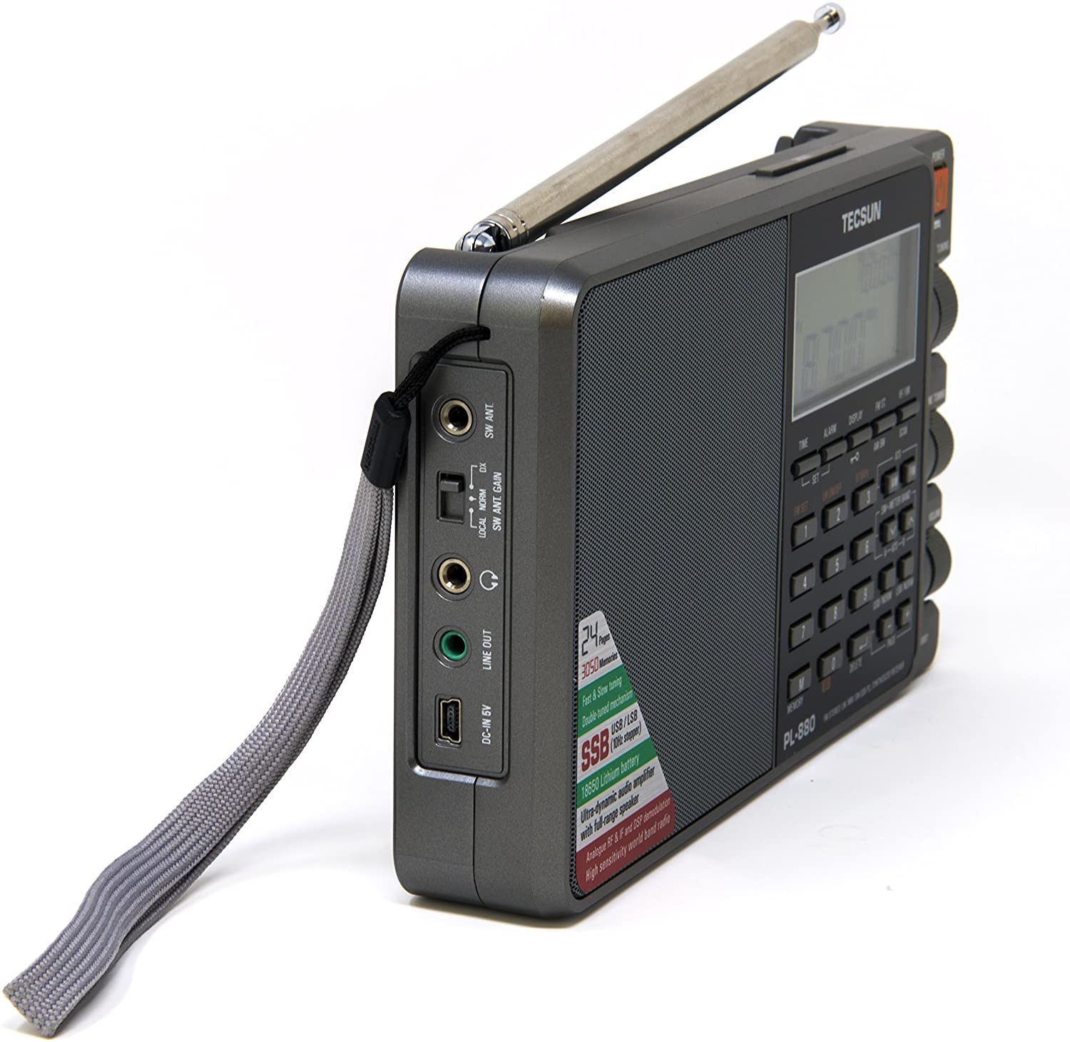 Tecsun PL880 PLL Dual Conversion AM FM Shortwave Portable