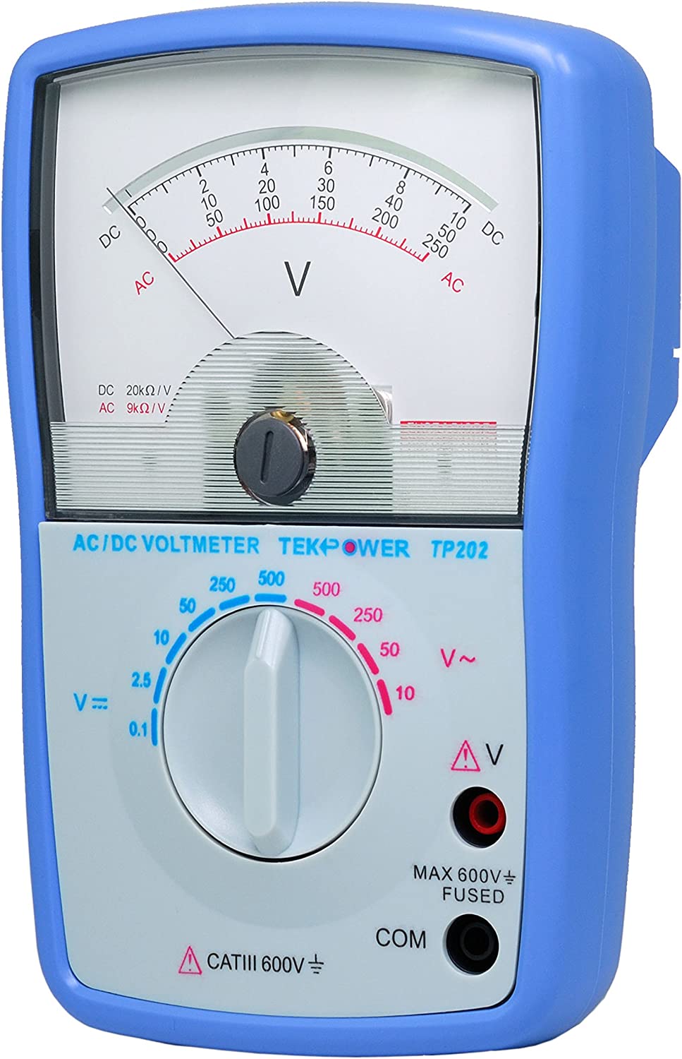 12G412 Analog Panel Meter,AC Voltage,0-500 AC V