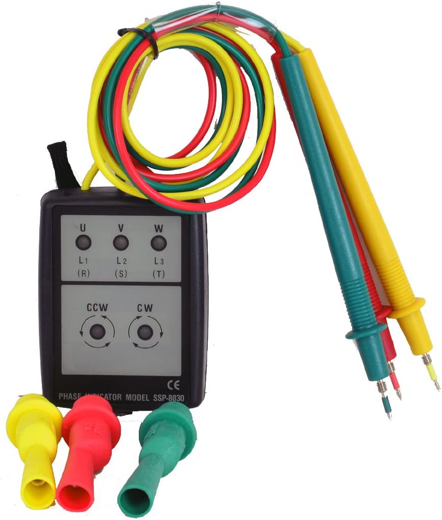 Fydun 3 Phase Indicateur Testeur de Rotation de Phases SP8030 200v à Fydun 3 Phase Indicateur Testeur de Rotation de Phases SP8030 200v à