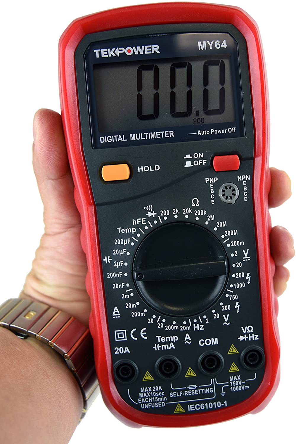 Tekpower MY64 Multimeter AC & DC Voltage Current Capacitance