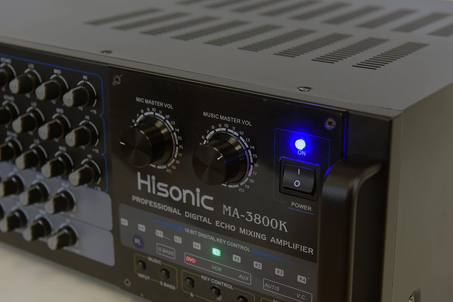 Hisonic Dual Channel MA3800K Karaoke Mixing Amplifier, 760W