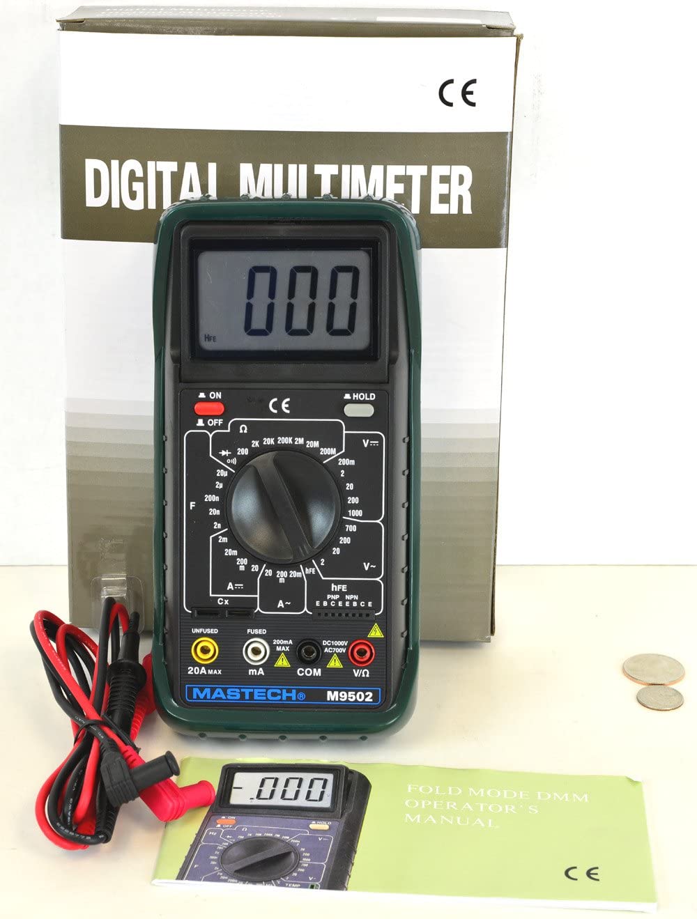 Sinometer M9502 AC/DC 31-range 20A Digital Multimeter with adjustable ...