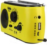 Kaito KA332W Portable Hand Crank Solar AM/FM NOAA Weather Radio Yellow
