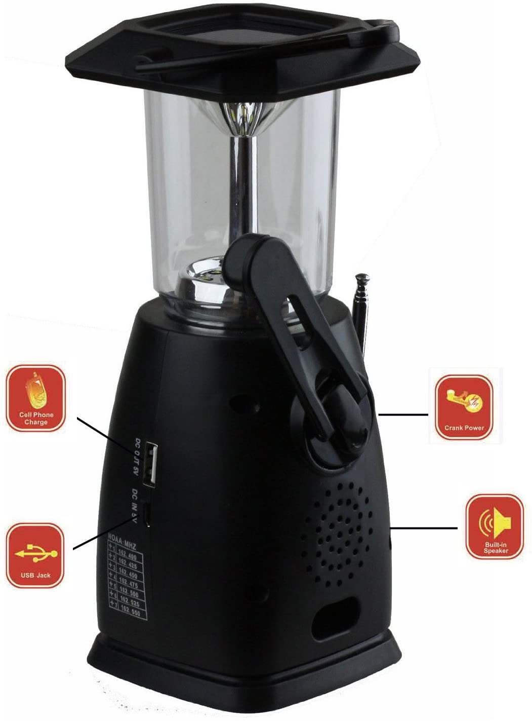 Kaito KA249W Solar Crank LED Camping Lantern with AM FM NOAA Kaito KA249W Solar Crank LED Camping Lantern with AM FM NOAA