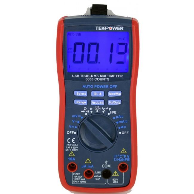Tekpower TP5000 True RMS 6000 Counts AC/DC Auto Range Digital Multimet ...