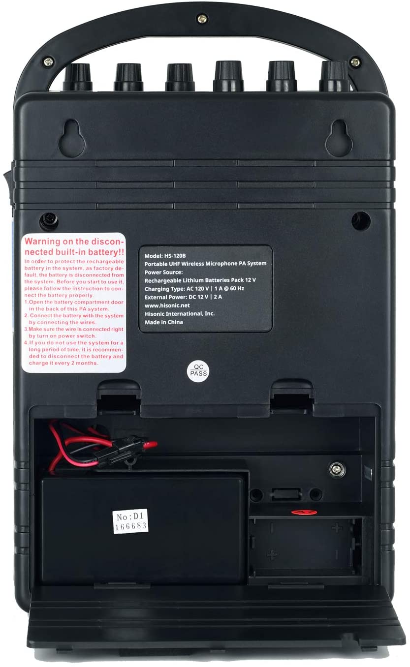 Hisonic HS120B Rechargeable & Portable PA (Public Address