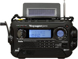 Kaito Voyager Pro KA600 Digital Solar Dynamo,Wind Up,Dynamo Cranking AM/FM/LW/SW & NOAA Weather Emergency Radio with Flashlight, Reading Lamp Alert,Smart Phone Charger & RDS and Real-Time Alert, with AC Adapter Black