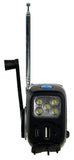 Kaito KA370 Voyager Solar/Crank AM/FM/SW NOAA Weather Radio with 5-LED Flashlight, Black