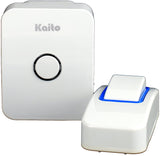 Kaito AG101N Wireless Doorbell No Battery Needed for both receiver and transmitter, Battery Free Door Chime with 25 Ring Tones, Waterproof, Synchronize and Work in Pairs, Easy Setup